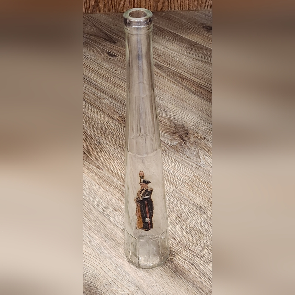 Vintage LIQUORE GALLIANO Napoleon Clear Bottle Solaro ITALY EMPTY